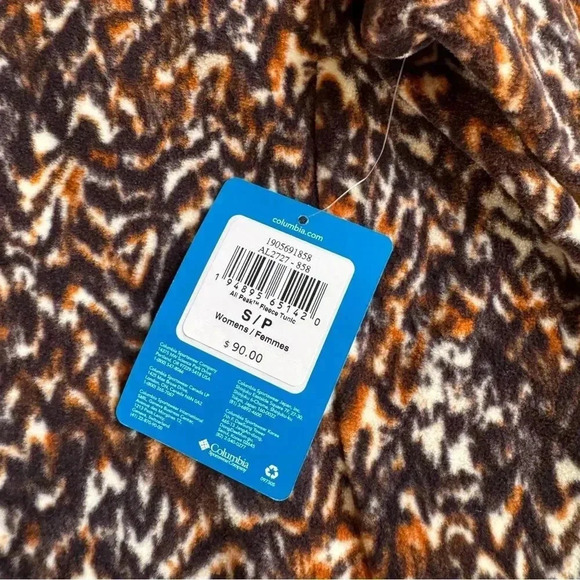 Columbia Ali Peak Fleece Tunic Sweater Turtleneck Kangaroo Pockets size S NWT - Picture 10 of 11